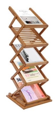Foldable Bookshelf 3-Tier